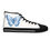 Thumbnail: Blue French Toile Butterfly Women's High-Top Sneakers 🦋💙