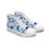 Thumbnail: Azure Paisley Chinoiserie Women's High Top Sneakers