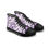 Thumbnail: Purple and White Chinoiserie Women's High Top Sneakers