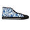 Thumbnail: Azure Paisley Chinoiserie Women's High Top Sneakers