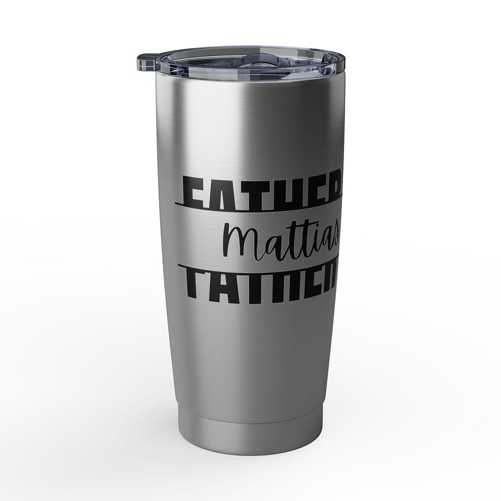Thumbnail: Personalized 20 oz Vagabond Tumbler For Bride's Father or Grooms Father