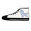 Thumbnail: Blue French Toile Poodle Women's High-Top Sneakers 🐾💙