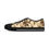 Thumbnail: Brown Damask Women's Low Top Sneakers