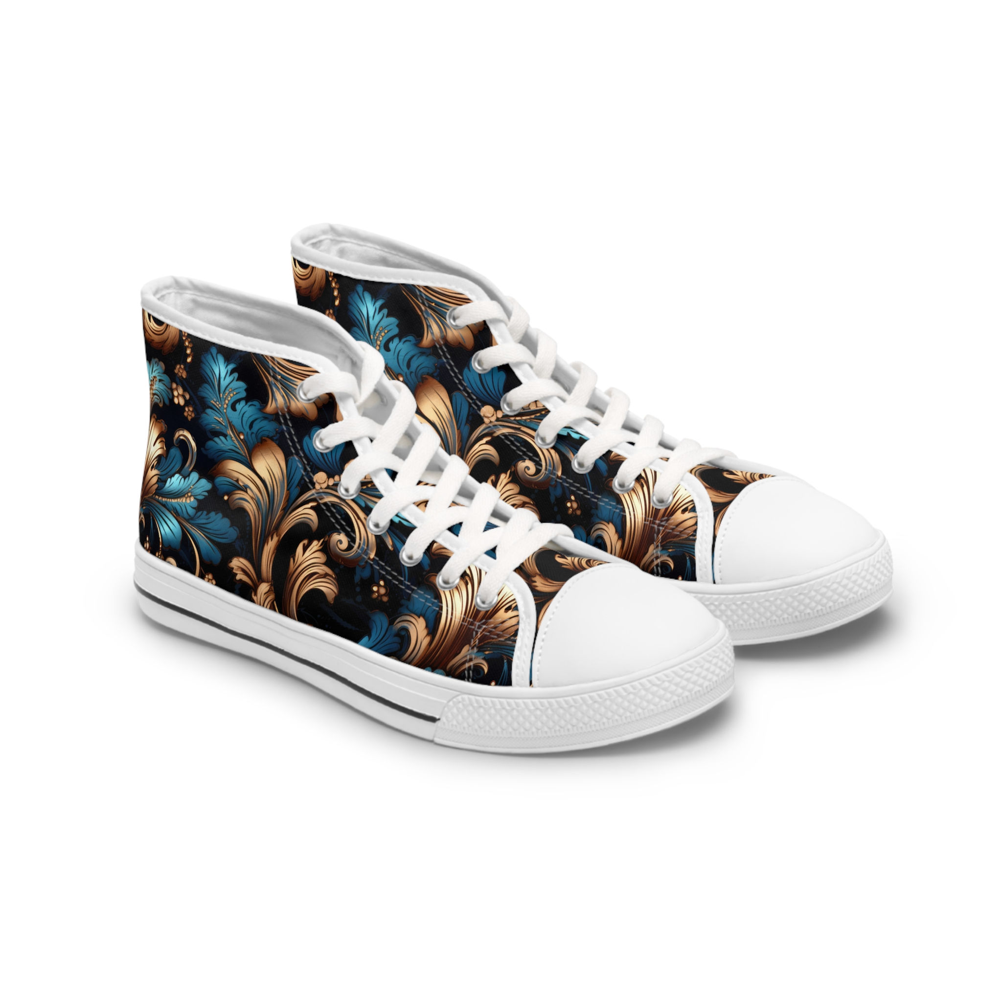 Regal Blue Women's High Top Sneakers