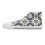 Thumbnail: Spanish Tile Work Distressed Women's High-Top Sneakers 🏺💙