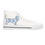 Thumbnail: Blue French Toile Basset Hound Women's High Top Sneakers