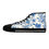 Thumbnail: Handdrawn Vintage Floral Toile de Jouy Women's High Top Sneakers