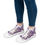 Thumbnail: Purple Chinoiserie Blooms Women's High Top Sneakers