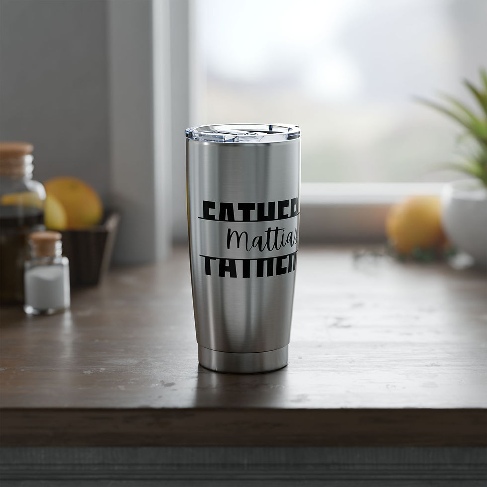 Thumbnail: Personalized 20 oz Vagabond Tumbler For Bride's Father or Grooms Father