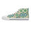 Thumbnail: Mediterranean Tile Pattern Women's High-Top Sneakers 🍊💚🌊🌿