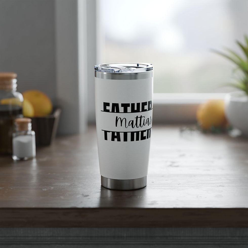 Thumbnail: Personalized 20 oz Vagabond Tumbler For Bride's Father or Grooms Father