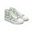 Thumbnail: Green Toile Elegance Women's High Top Sneakers  🌿✨