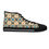 Thumbnail: Graphic Floral Cascade Women's High Top Sneakers