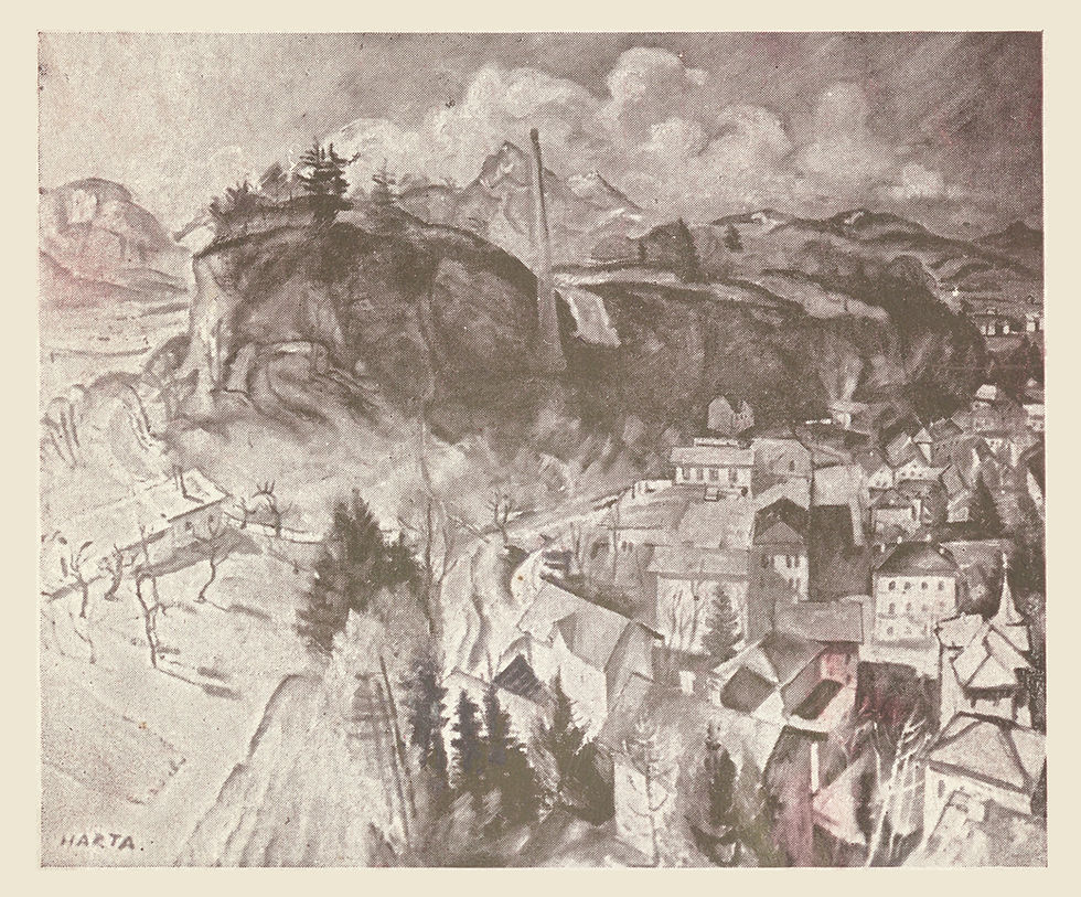 D-1918-3 Postcard Salzburg Riedernburg with a View of the Rainberg