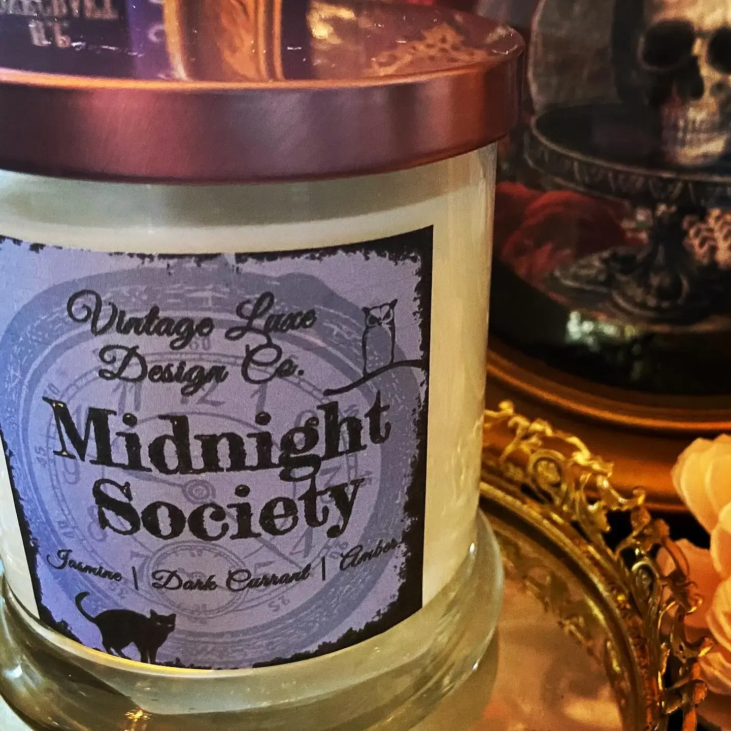 The Midnight Society 9 Oz Soy Wax Candle Book Lover Gift