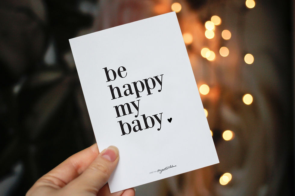 Miniature : Be happy my baby