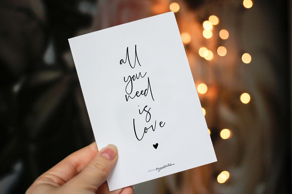 Miniature : All you need is love