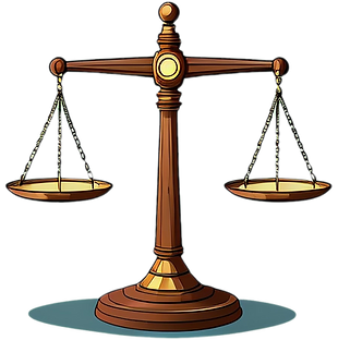 Balanced, even scales.