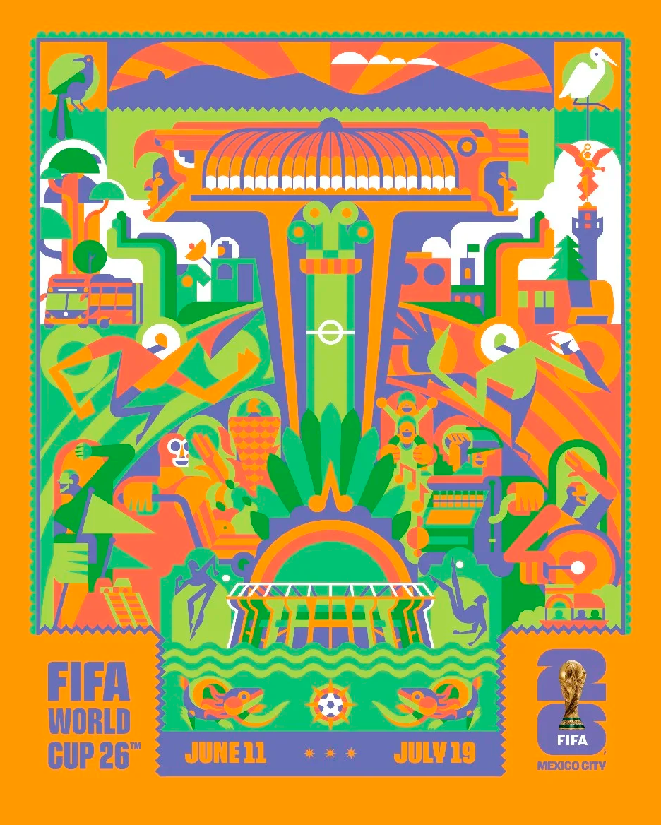 póster de Cuemanche del mundial fifa en mexico city