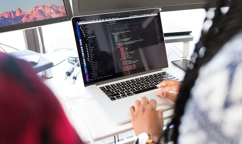 Cybersecurity professional monitoring AI security systems for managed IT support