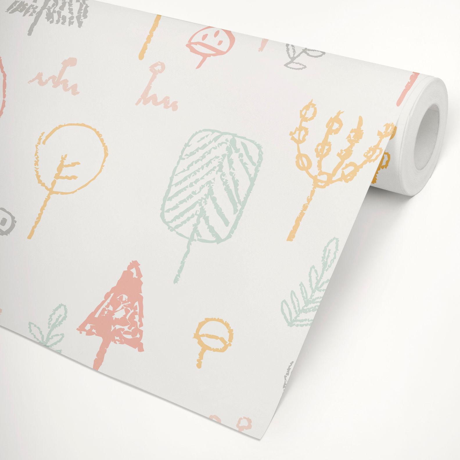 Papel de Parede Trees Multicolorido