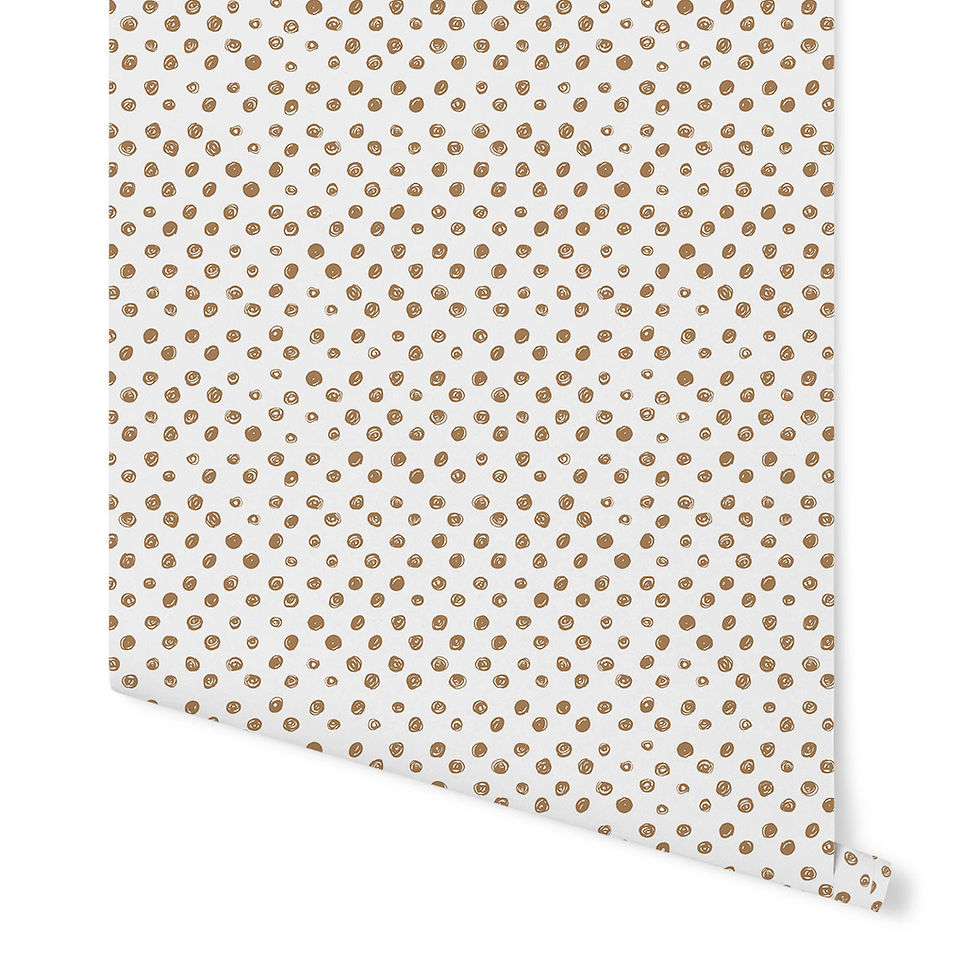 Miniatura: Papel de Parede Poá Trace terracota