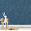 Miniatura: Papel de Parede Cosmos color cobalto
