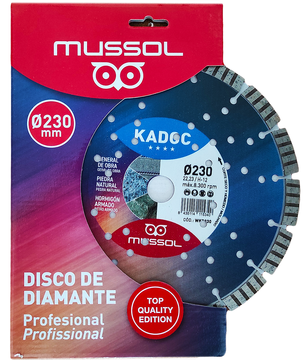 Disc diamantat cu hiper ventilatie Mussol KADOC