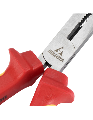 Thumbnail: Cleste izolat 200 mm cu varf semirotund curbat tensiune maxima 1000V