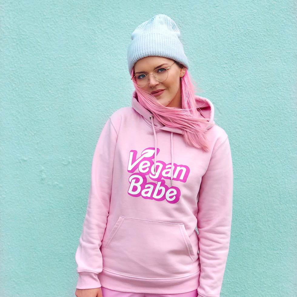 Thumbnail: Vegan Babe Organic Pink Hoodie