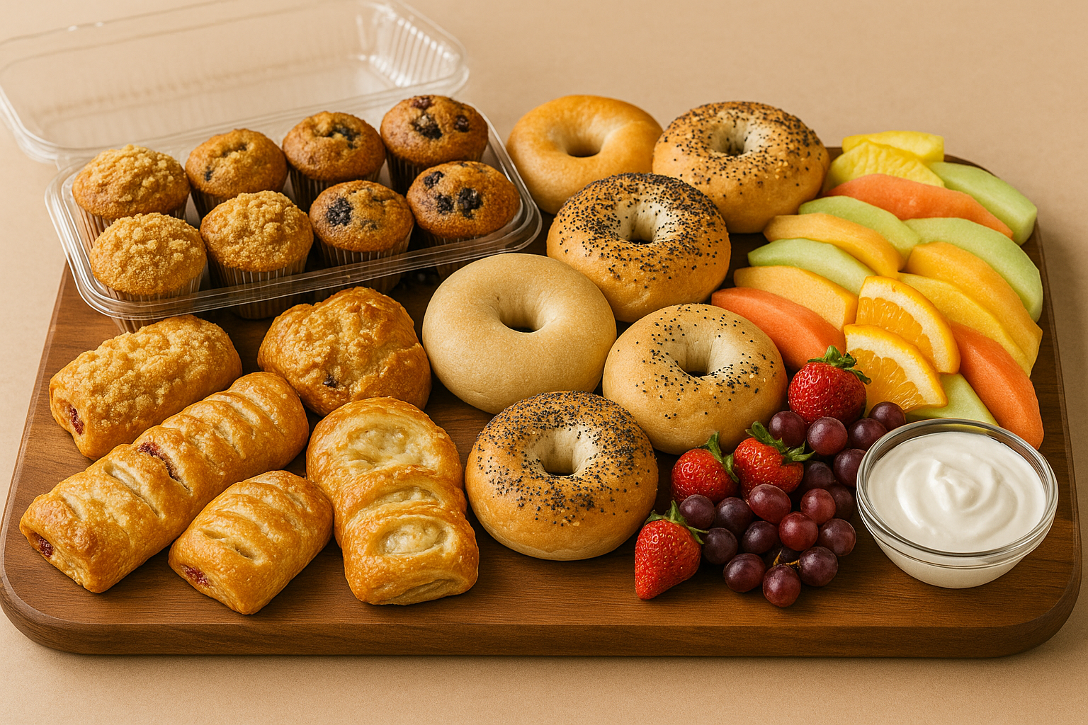 Arranged Food and Objects
