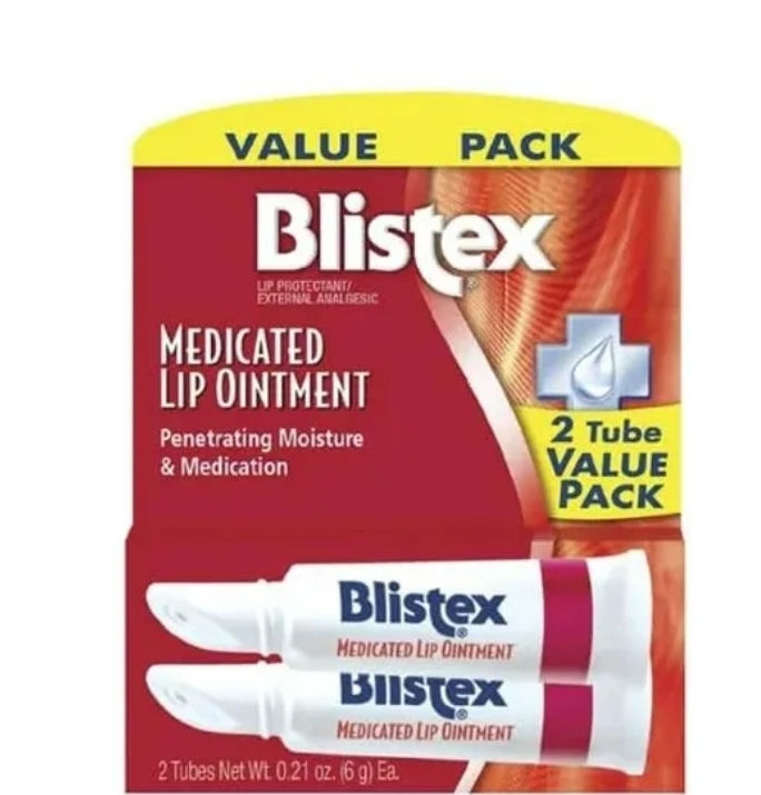 Blistex Medicated 6g Lip Ointment Pomada Protetor Labial com 2 unidades