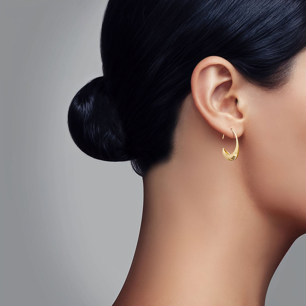 Miniatura: Aretes Velero de plata vermeil
