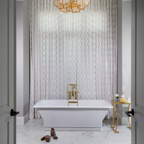 Custom Bathroom Window Treatments and Soft Furnishings 