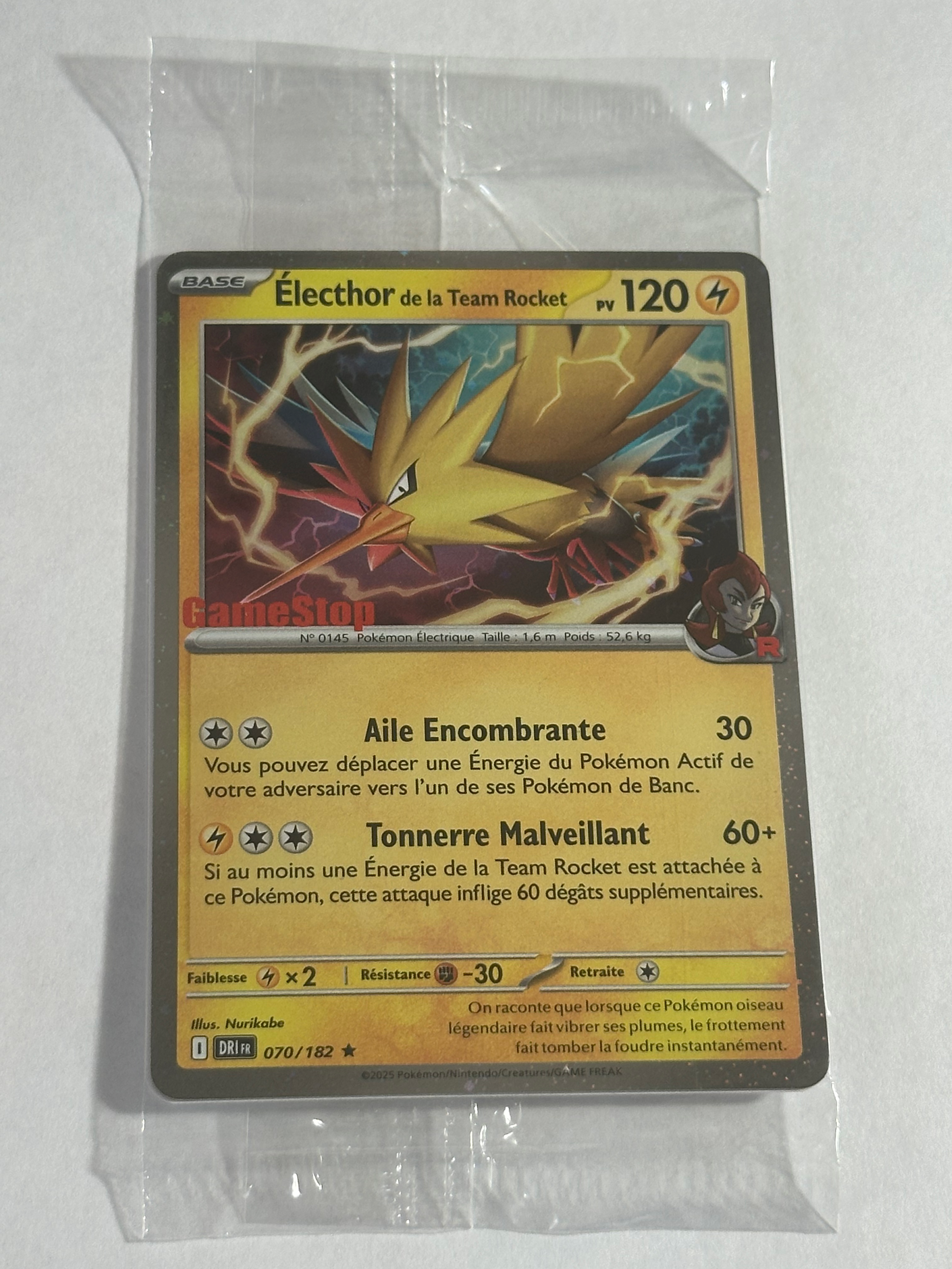 Promo Sealed Team Rocket’s Zapdos 