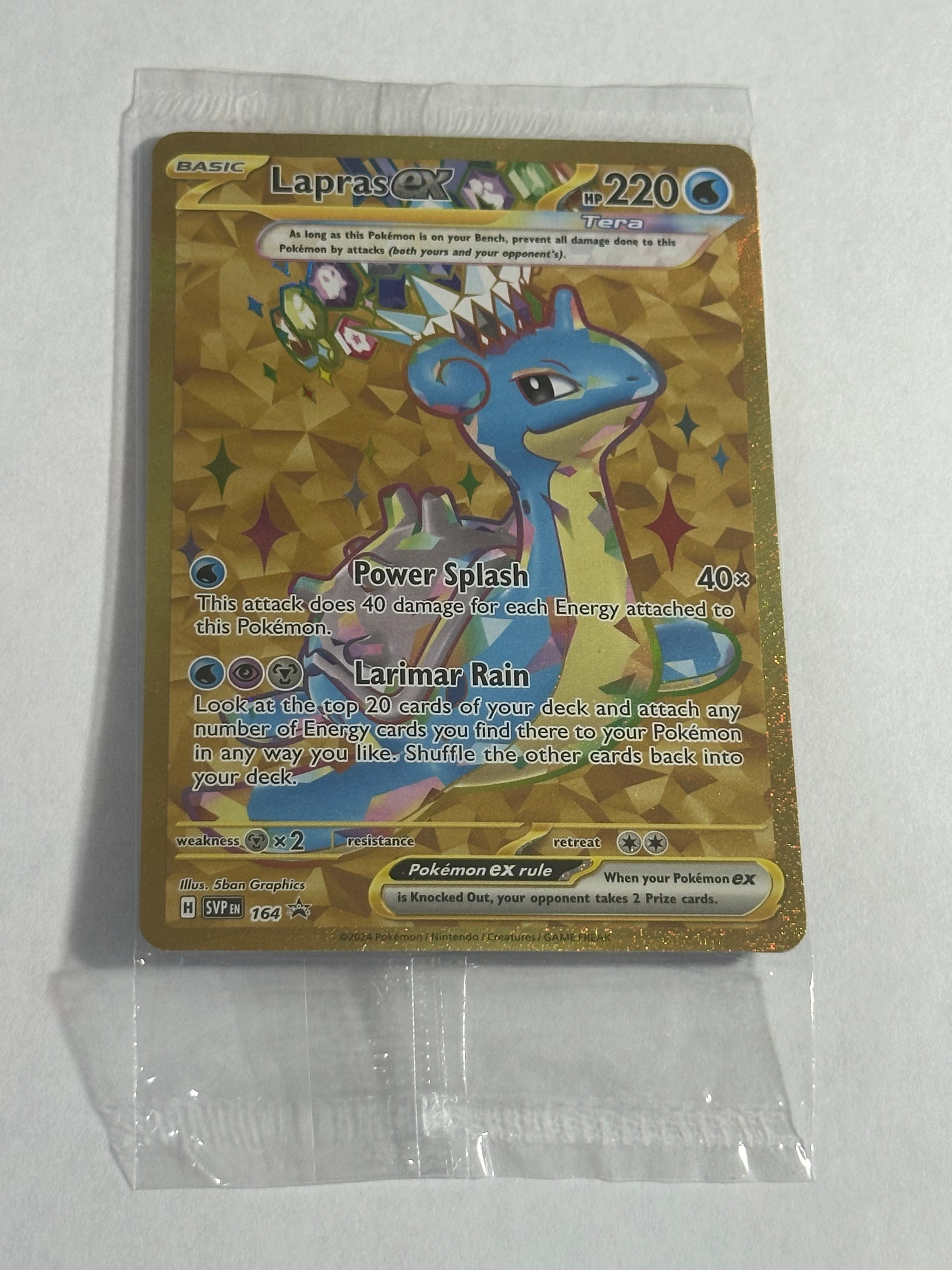 Promo 164 BlackStar Lapras Ex 