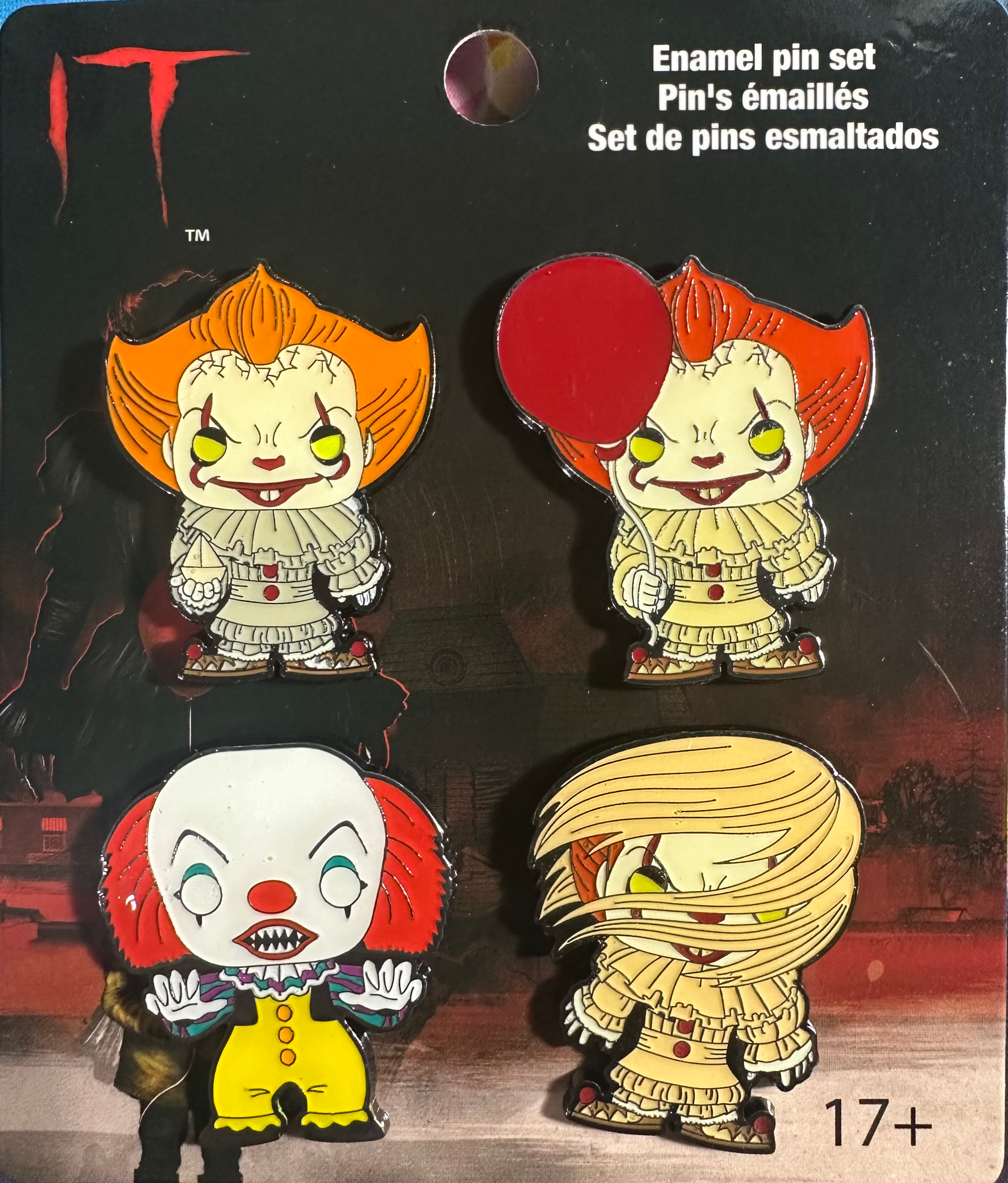Funko Pop! IT – Set de 4 Pin’s Émaillés Pennywise (Edition Horreur)