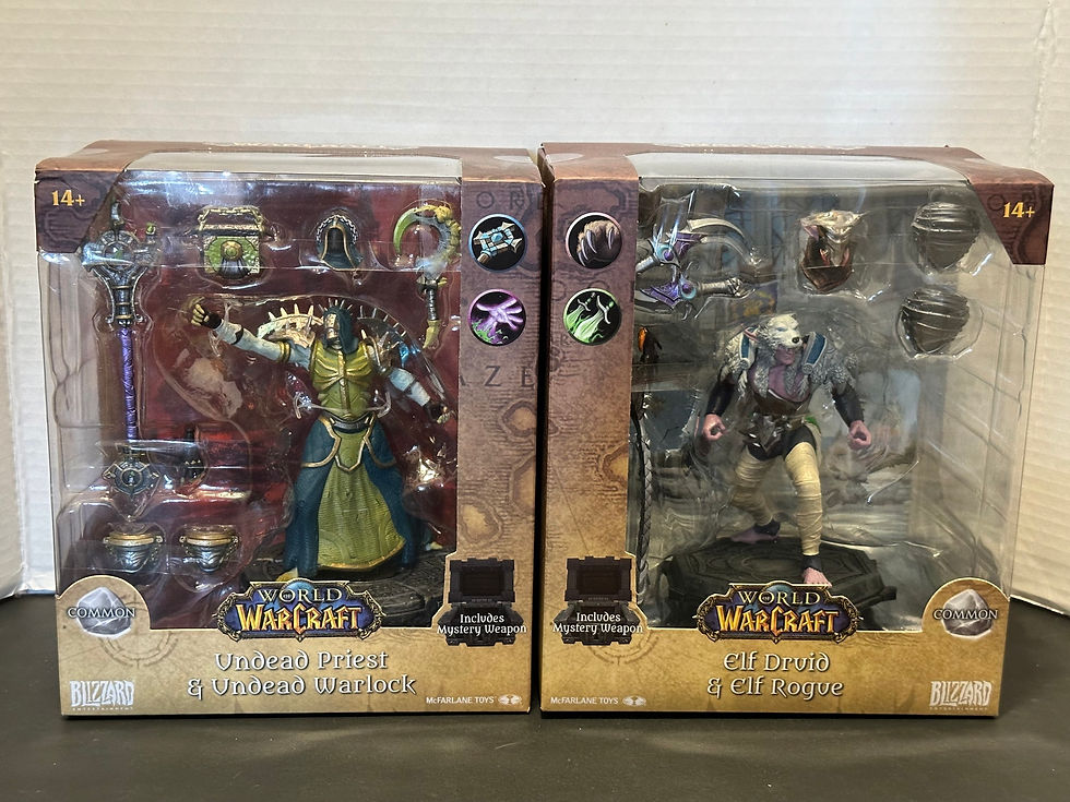 McFarlane de World of Warcraft : Undead Priest + Elf Rogue