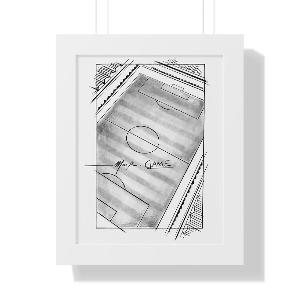 Thumbnail: MORE THAN A GAME - Framed Vertical Poster