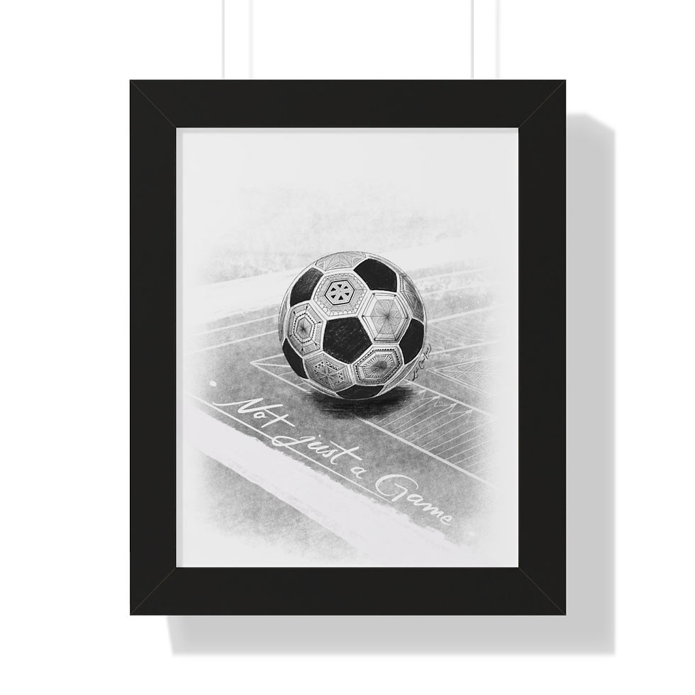 Thumbnail: NOT JUST A GAME - Framed Vertical Poster
