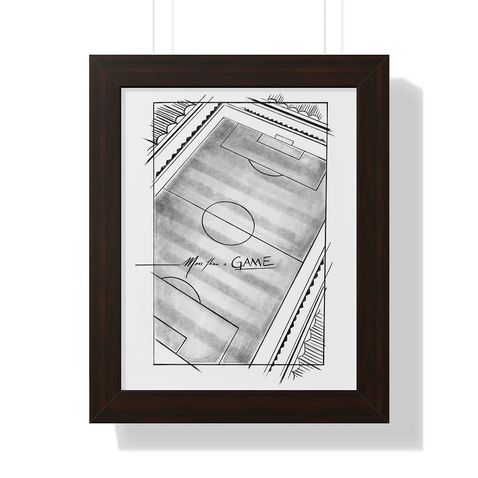 Miniatura: MORE THAN A GAME - Framed Vertical Poster