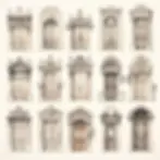 Paris Doors by Lara Sketches