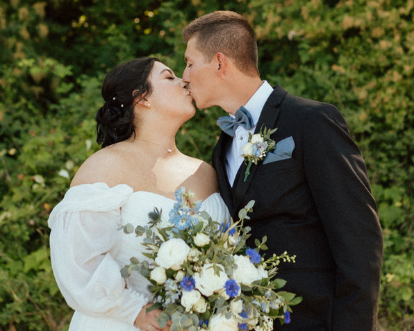 Katerina and Tyler celebrating their Nanoose Bay wedding with beach portraits and reception on Vancouver Island
