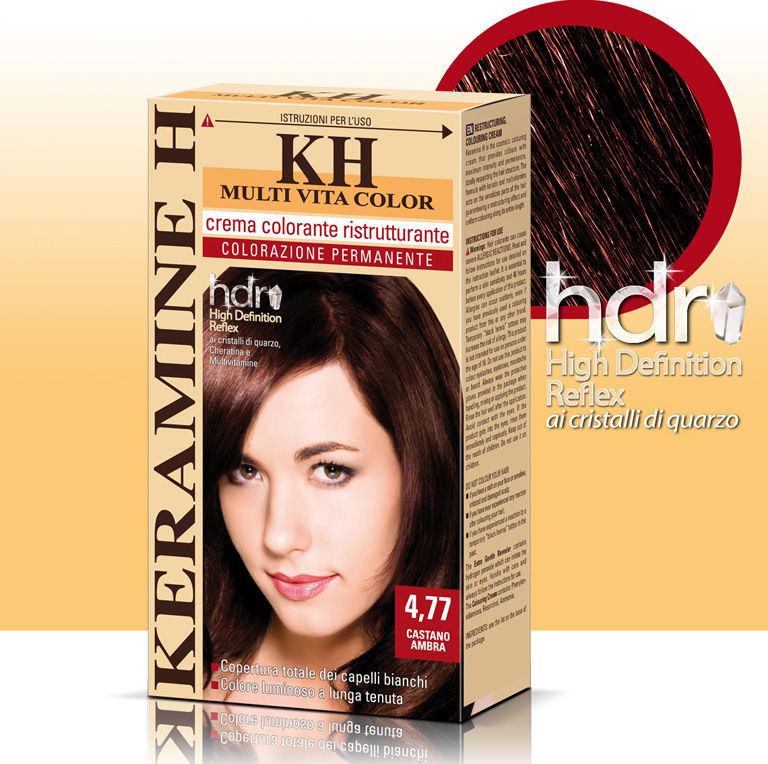 Boje flokësh ristrukturuese 4.77 Amber brown | Keramine H