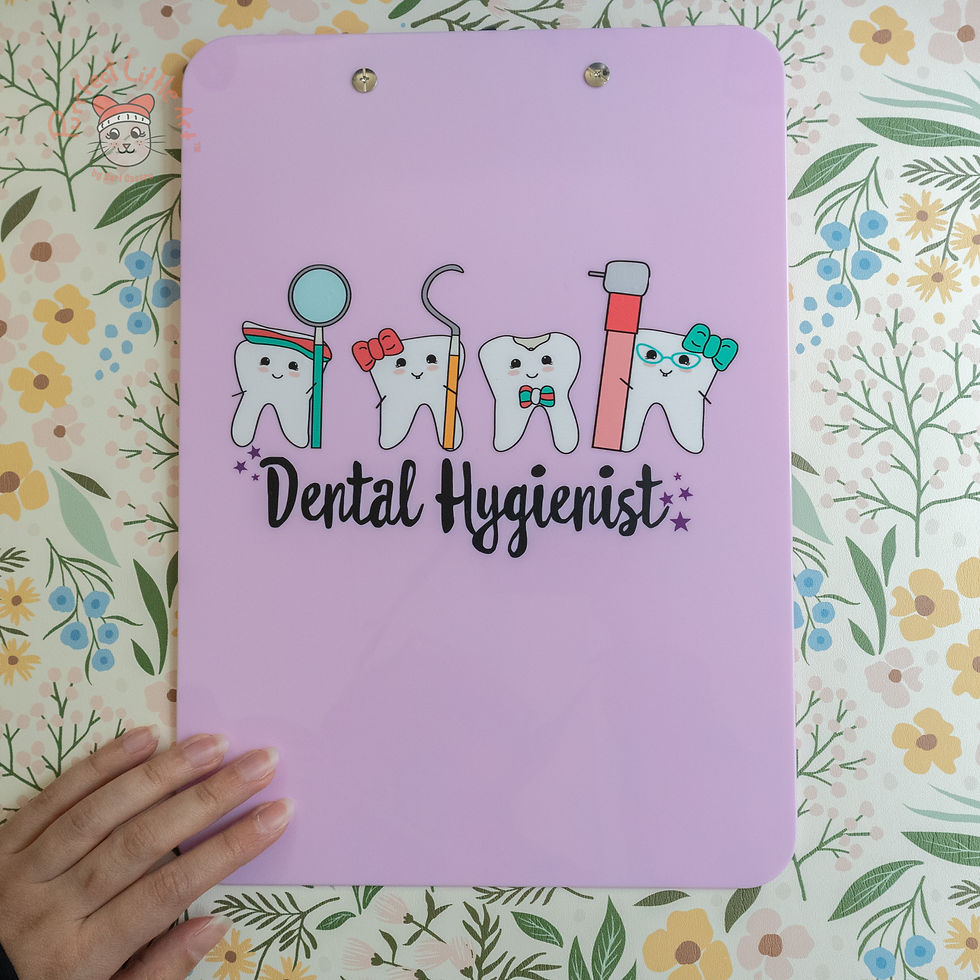 Thumbnail: Dental Hygienist Clipboard - Lilac