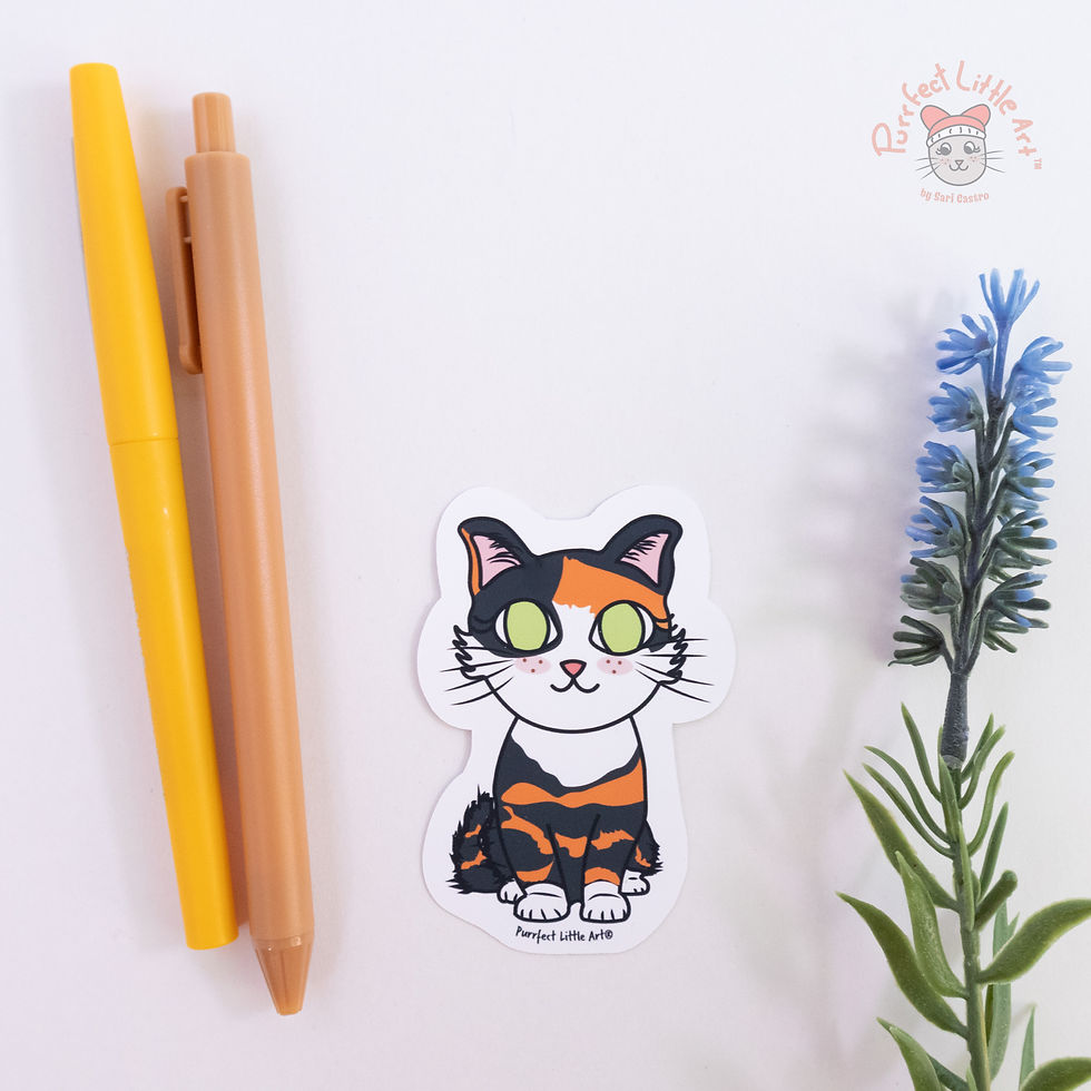 Thumbnail: Calico Cat Sticker