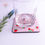 Thumbnail: Strawberry Lilac Coaster Set - 4pack