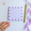 Thumbnail: Lilac Tooth Patterned Notepad