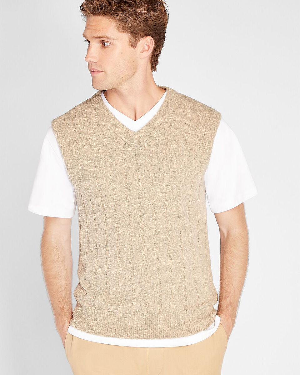 Club Monaco beige sweater vest