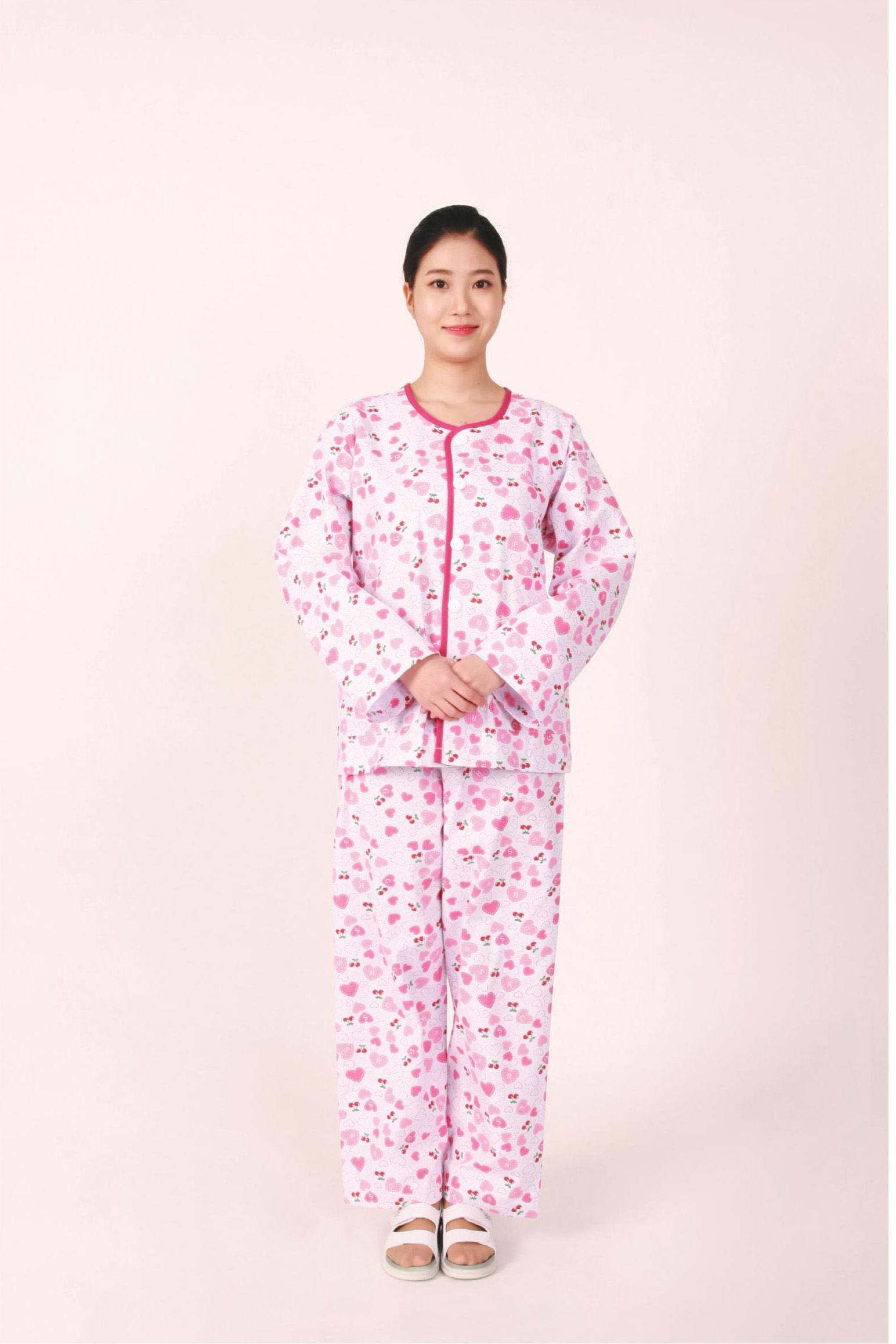 체리 하트 환자복(핑크)